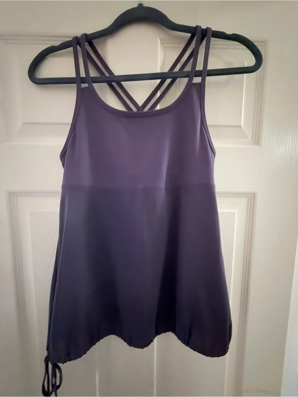 Champion Purple Double-Strap Drawstring Workout  Tank